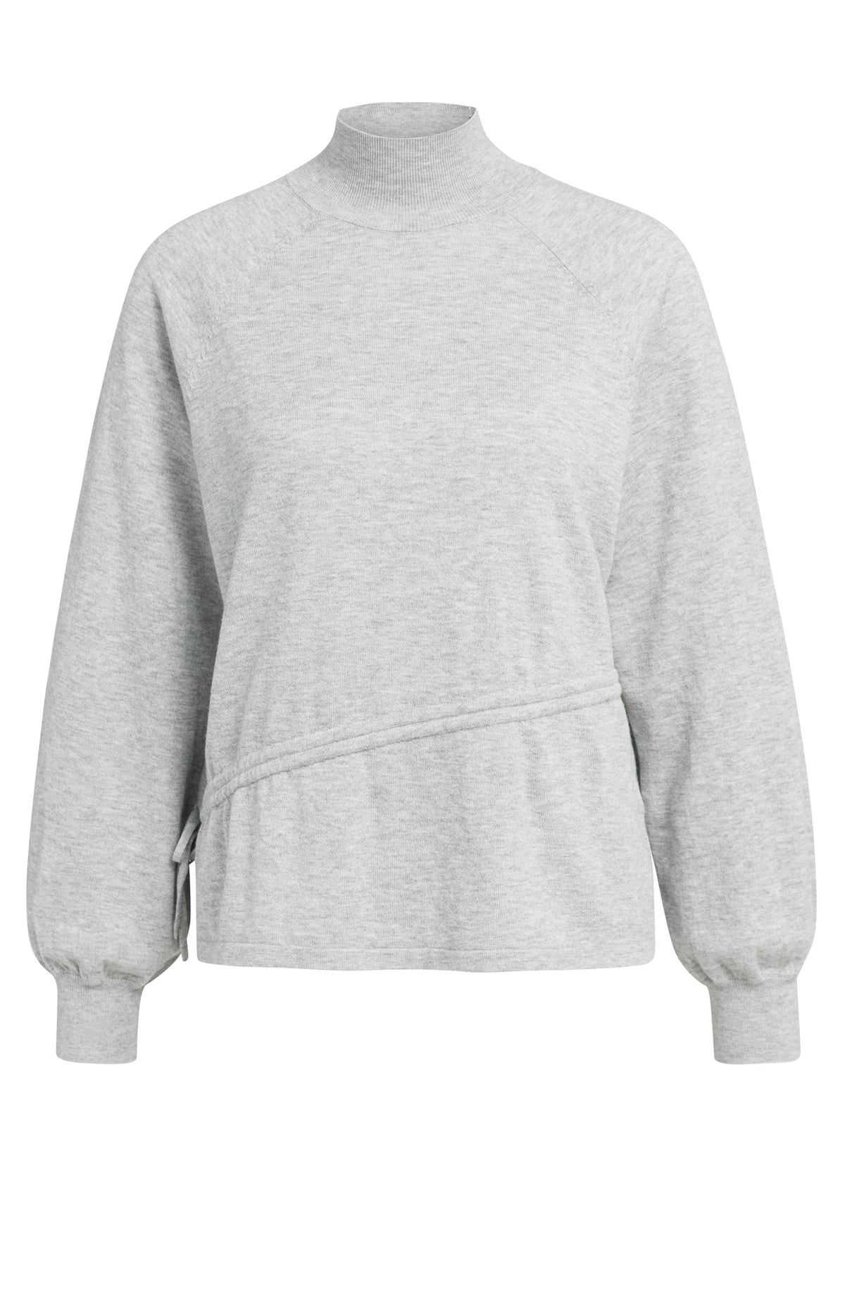 Grey Waist Cord Jumper