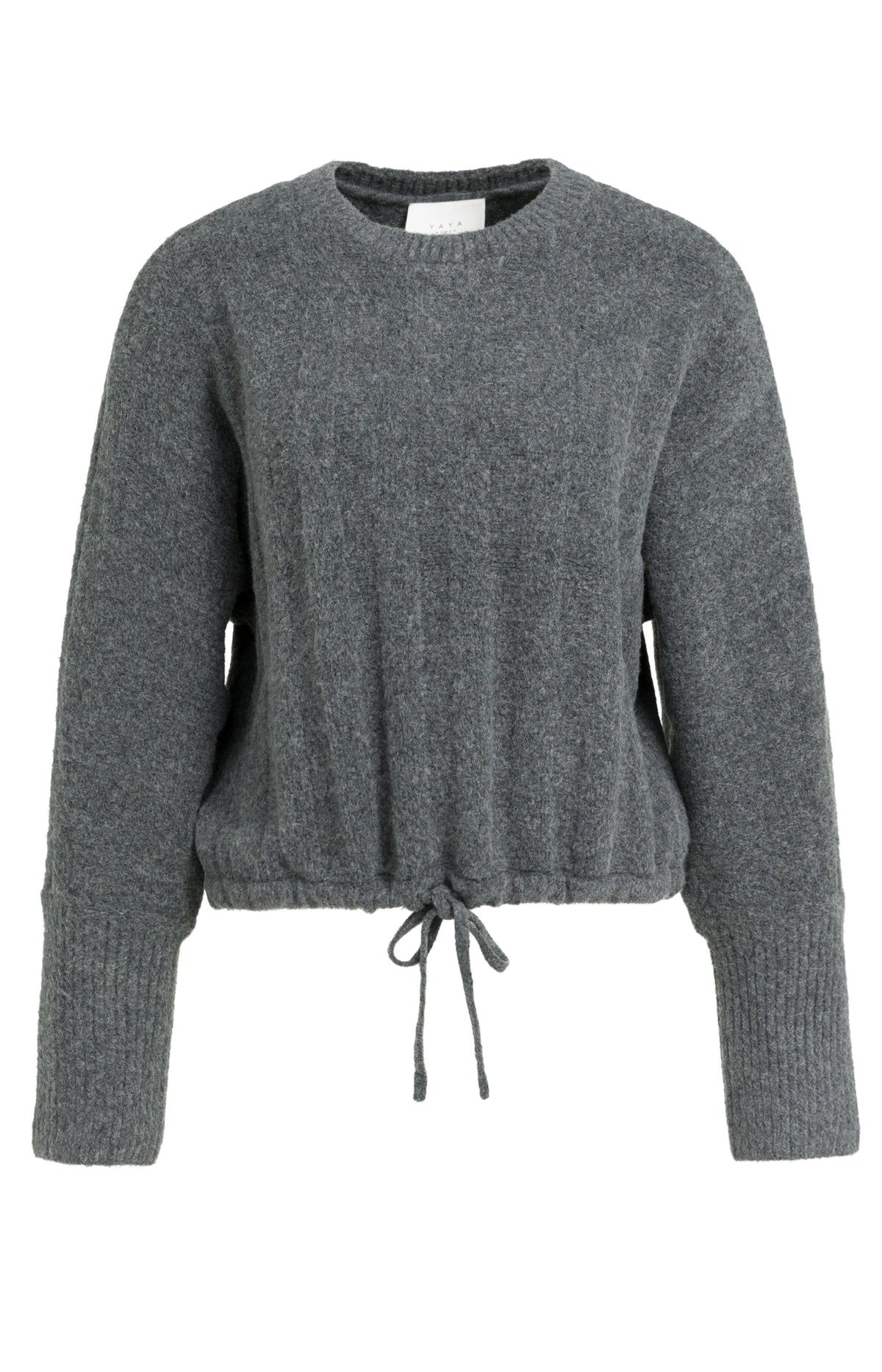 Grey Melange Batwing Sweater