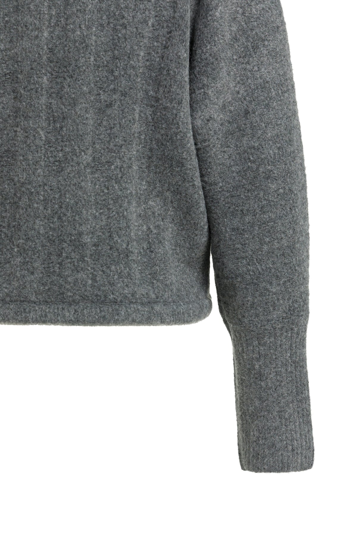 Grey Melange Batwing Sweater