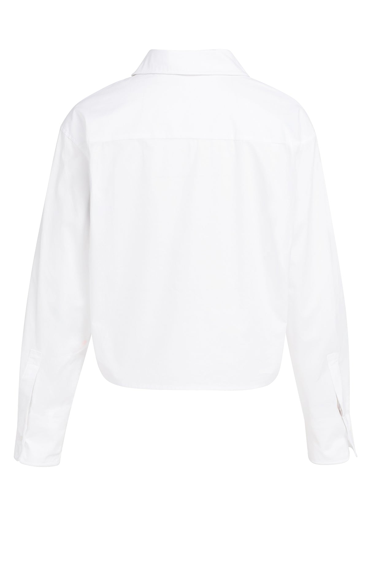 White Cotton Wired Collar Blouse