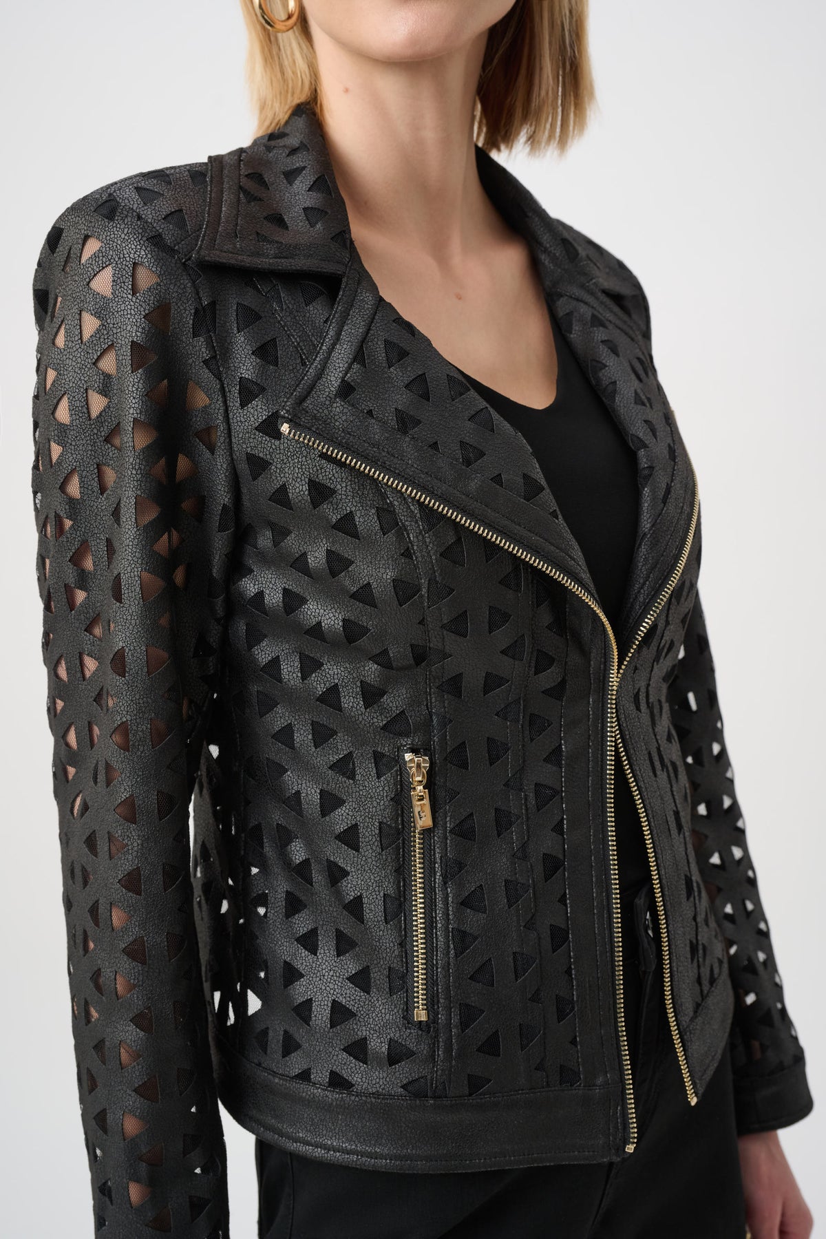 Black Cut Out Jacket 263910