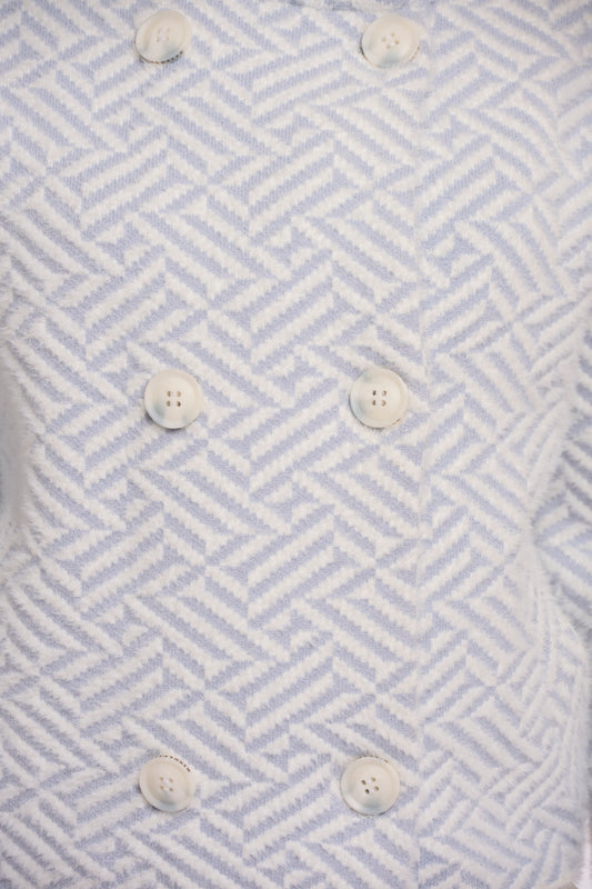 Beth Light Blue Graphic Jacket