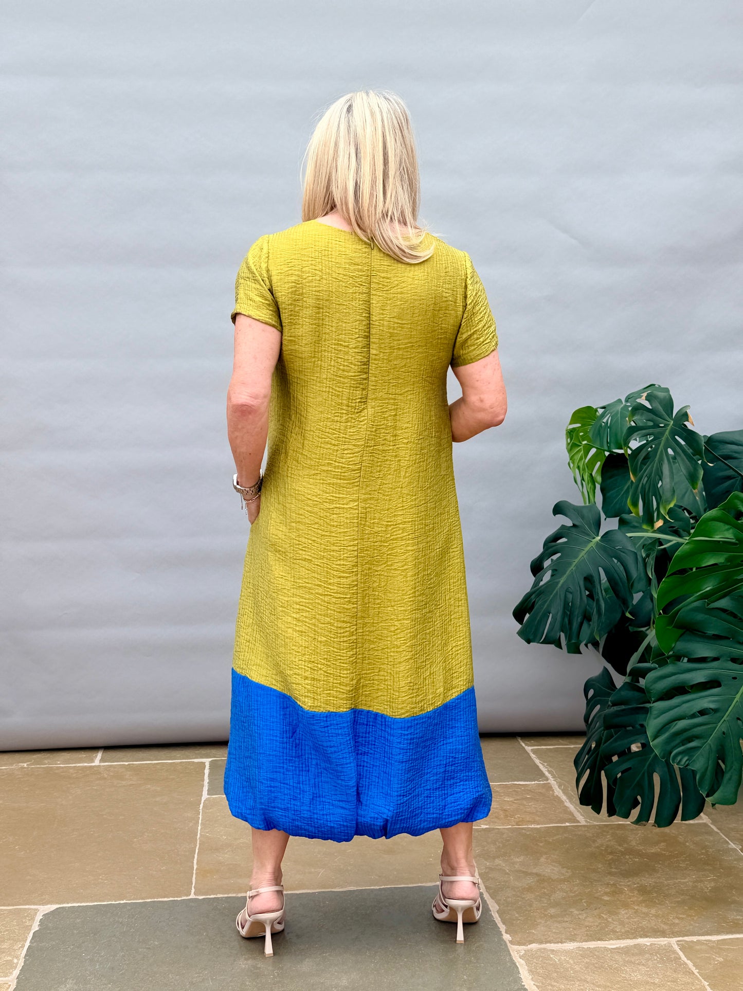 Green Cobalt Blue Dress