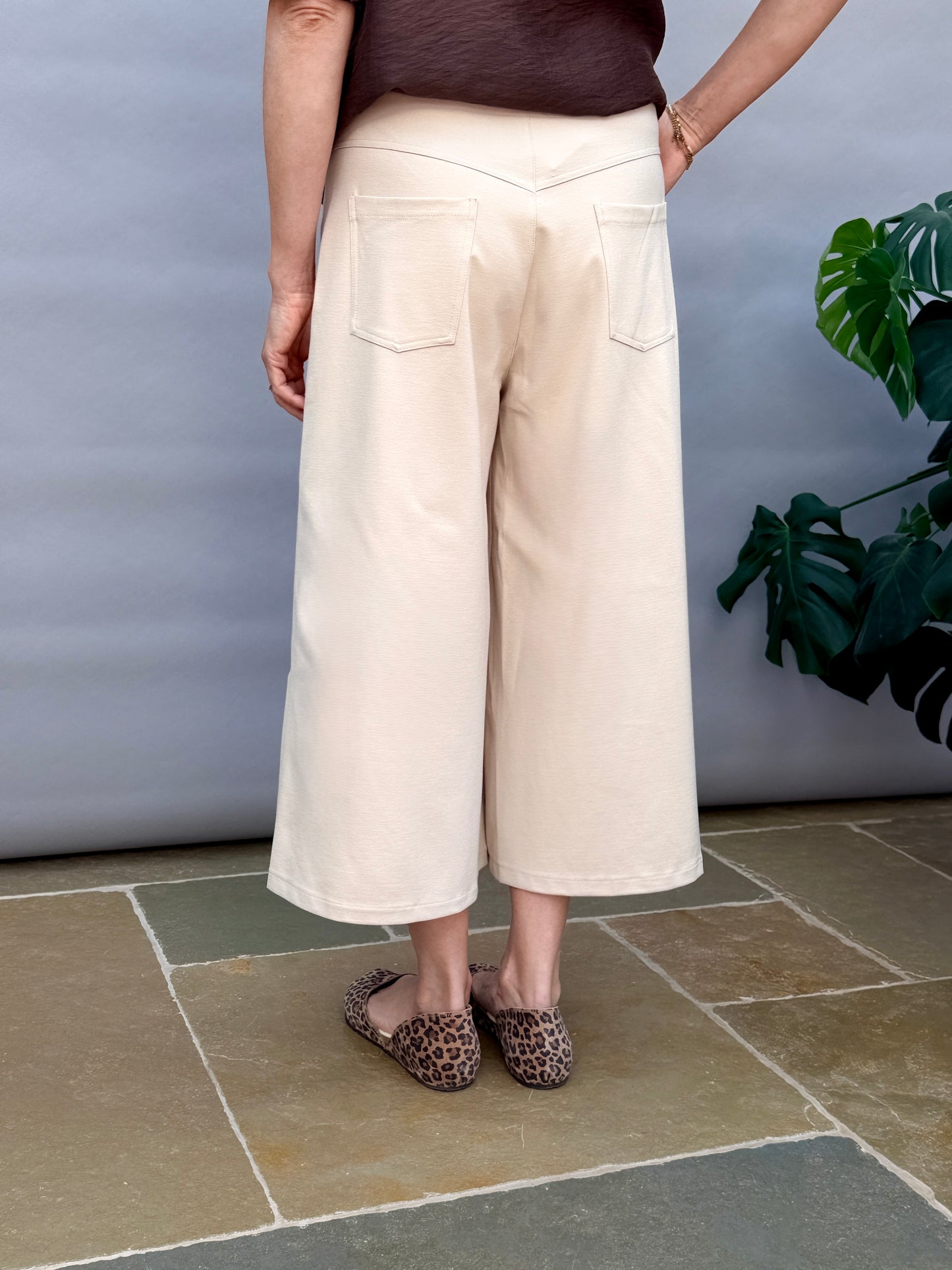 Yefira Cream Wide Pant