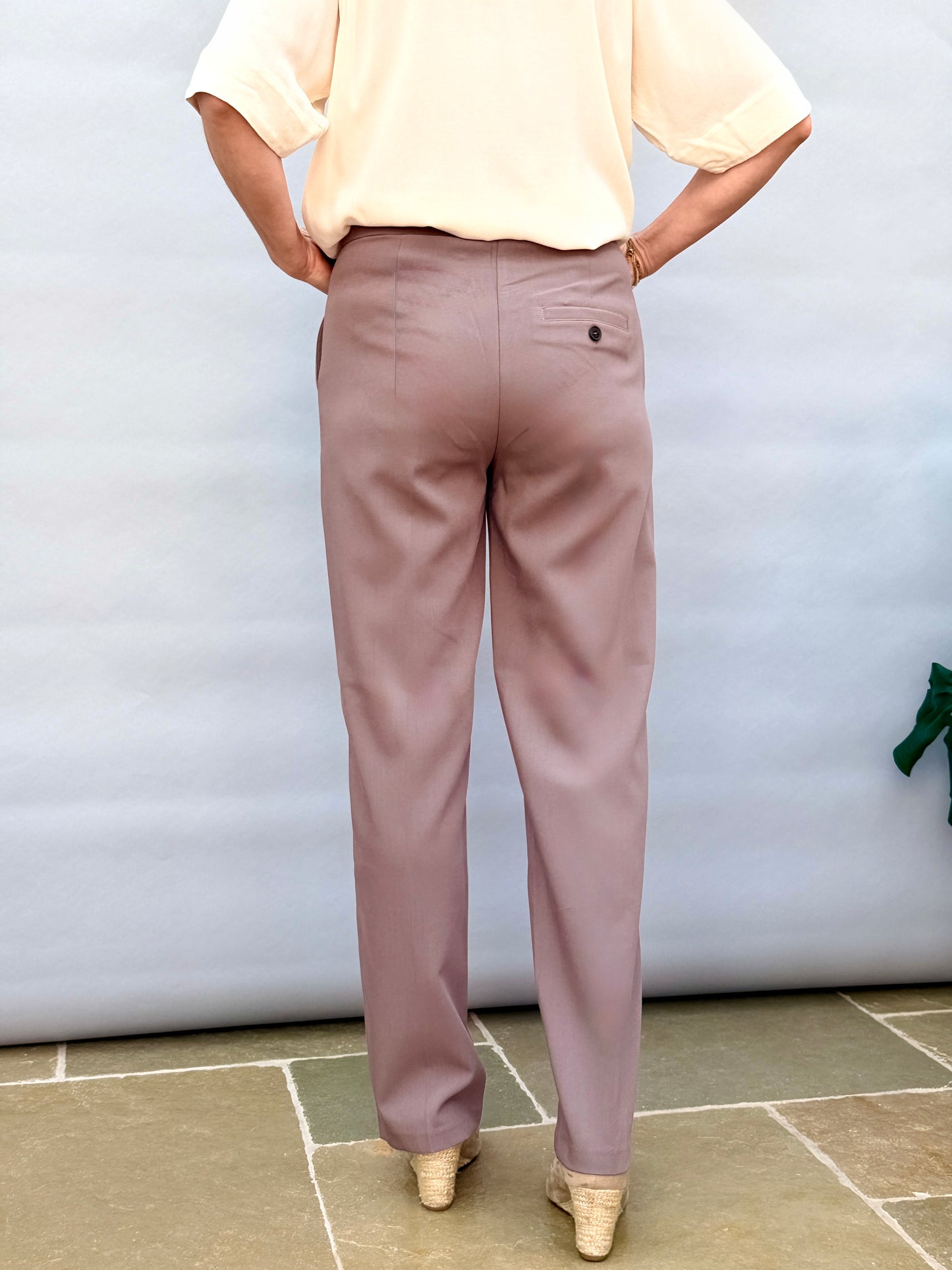 Deep Taupe Brown Trouser