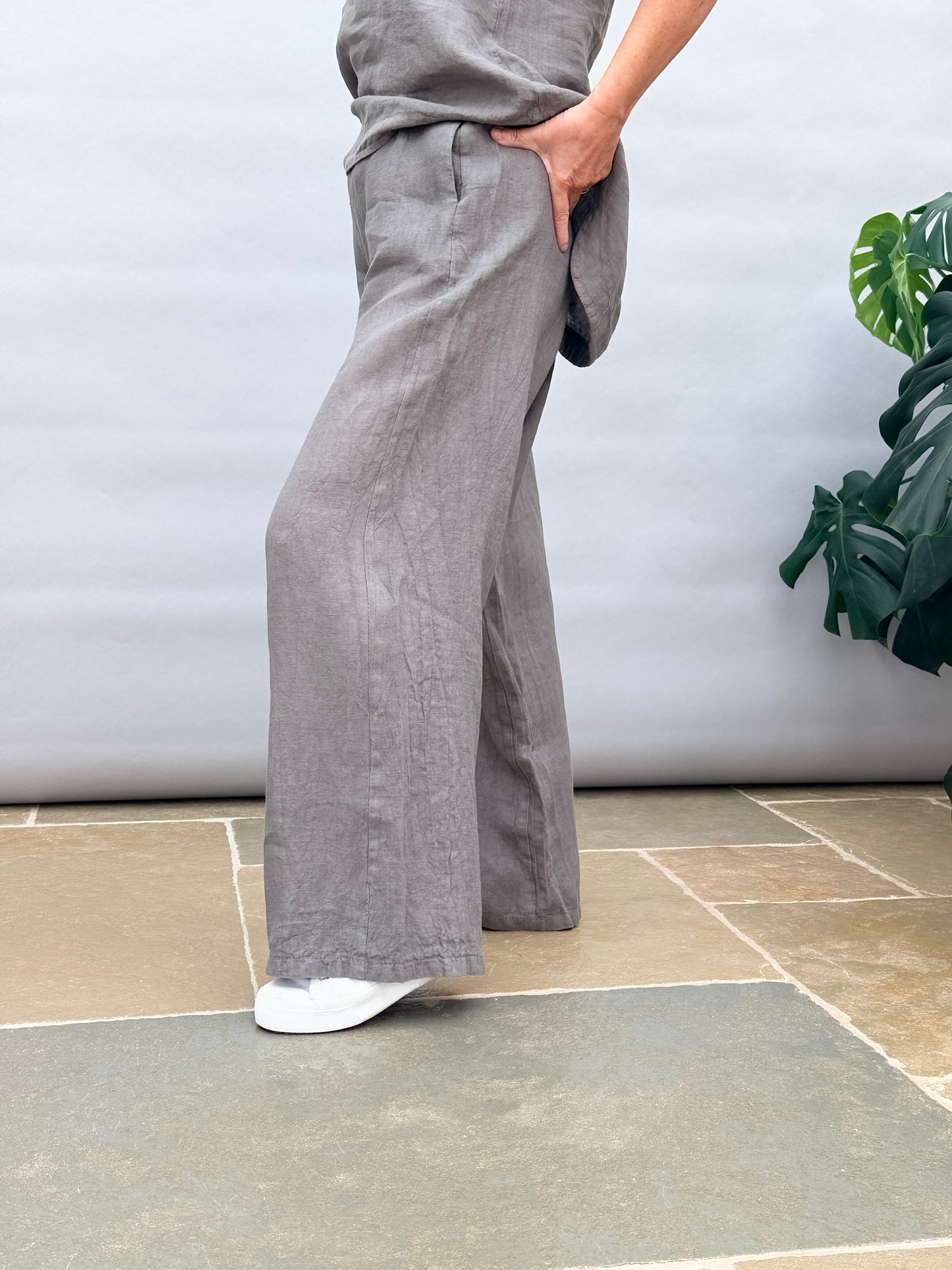 Sultan Mud Linen Trousers