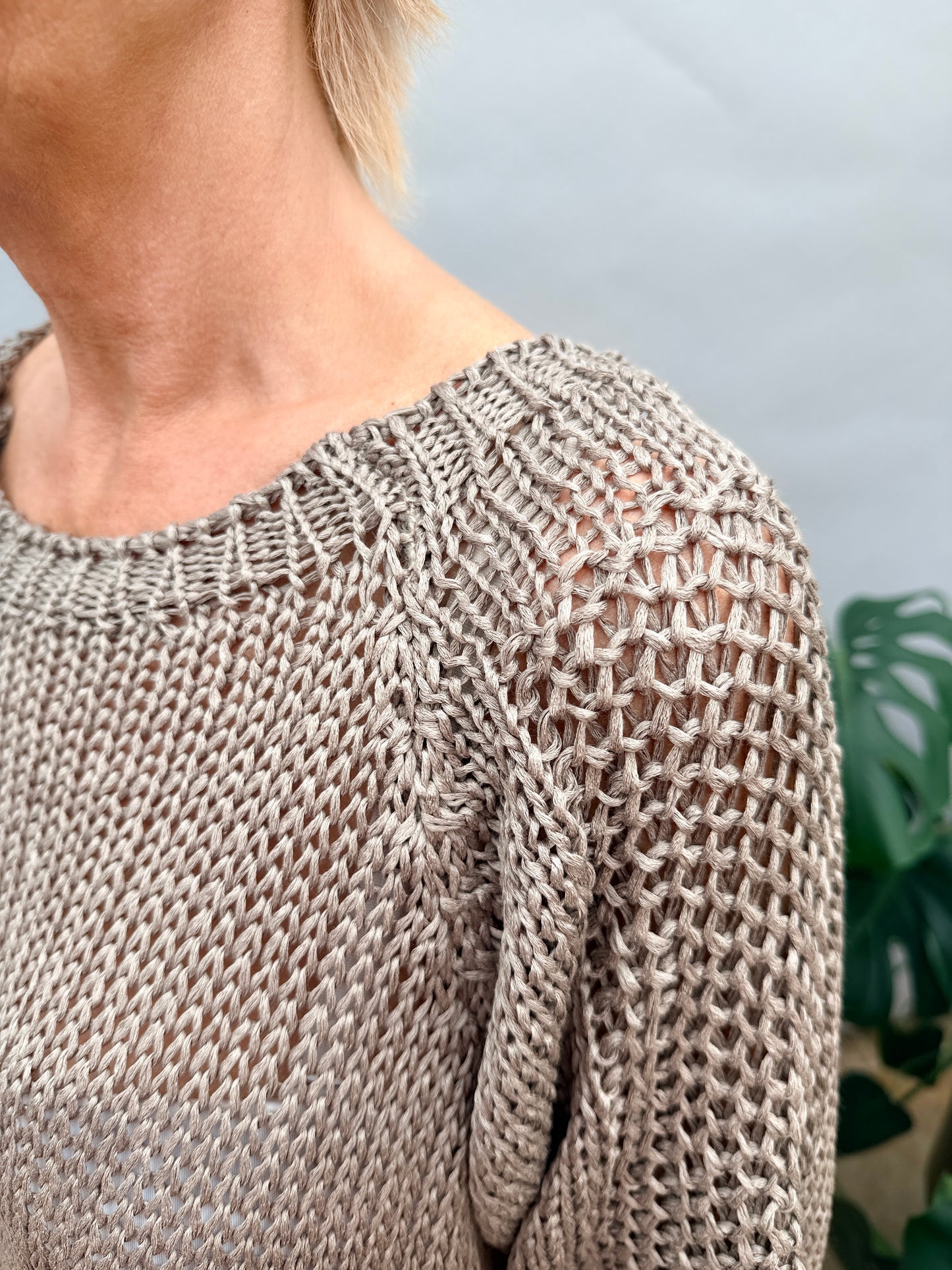 Jacky Taupe Knit