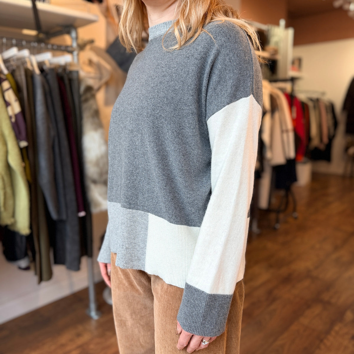 Dark Grey Knit Jumper
