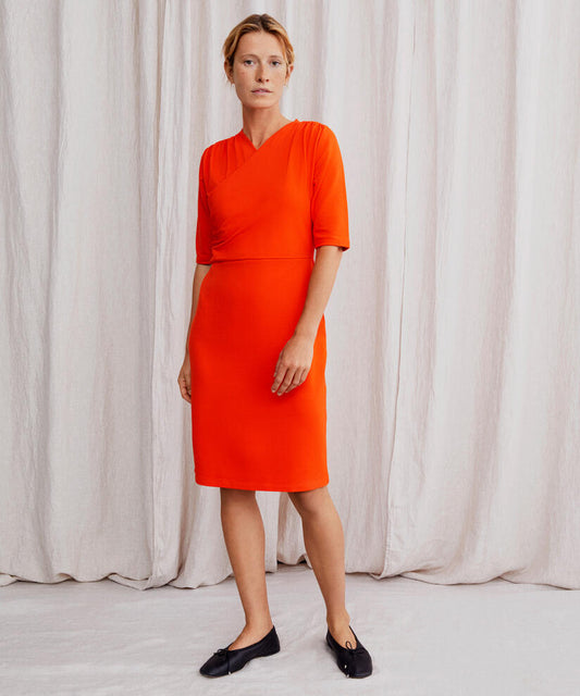 MaNenne Orange Dress