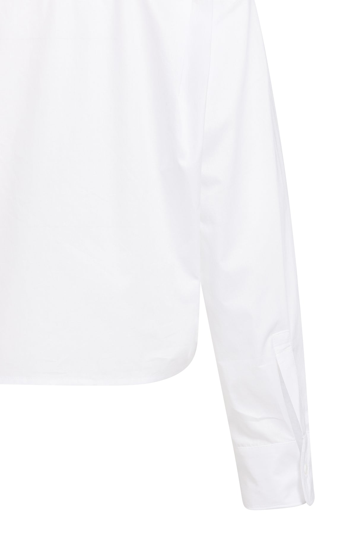 White Cotton Wired Collar Blouse
