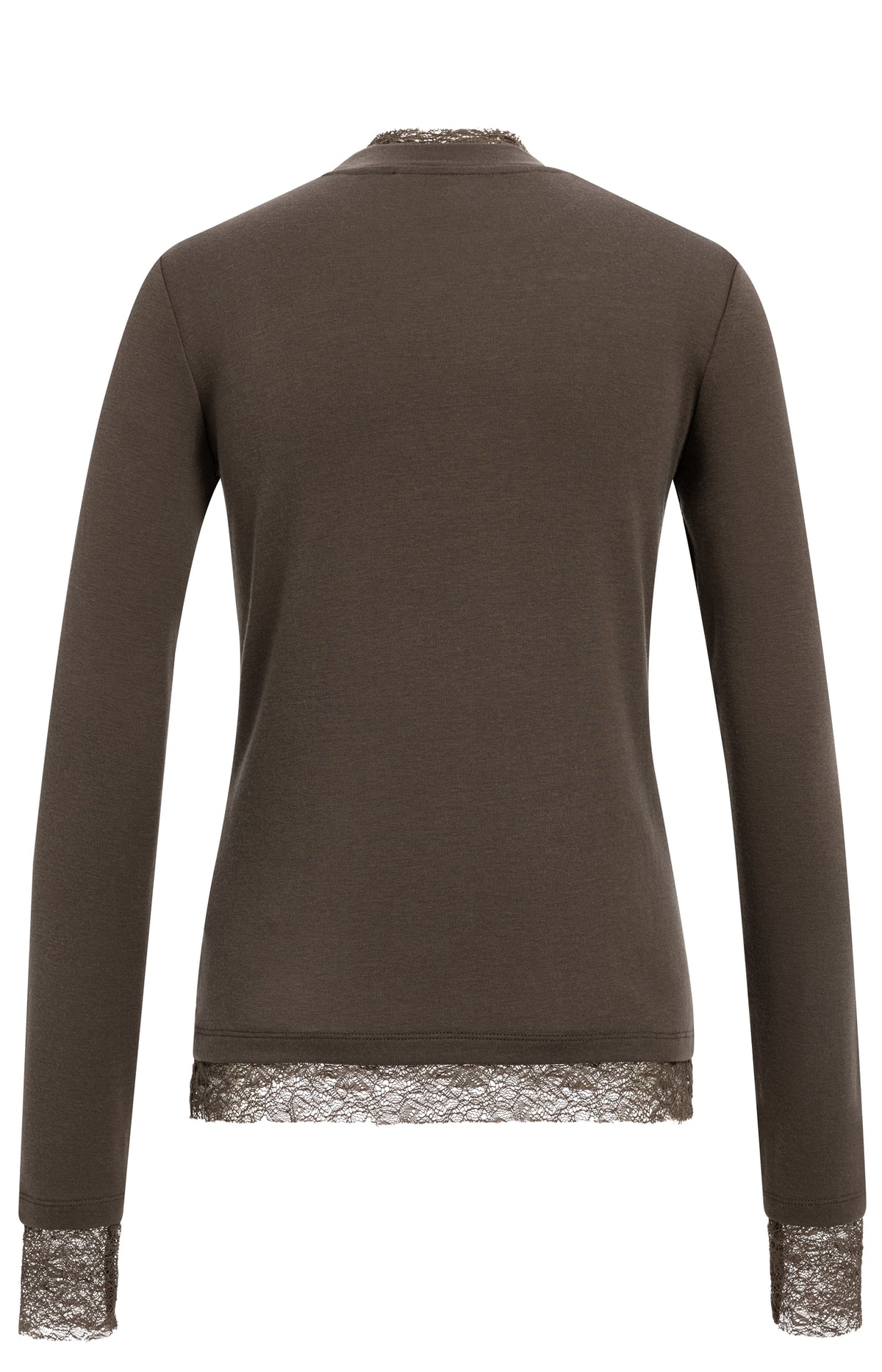 Slate Black Brown Jersey Top