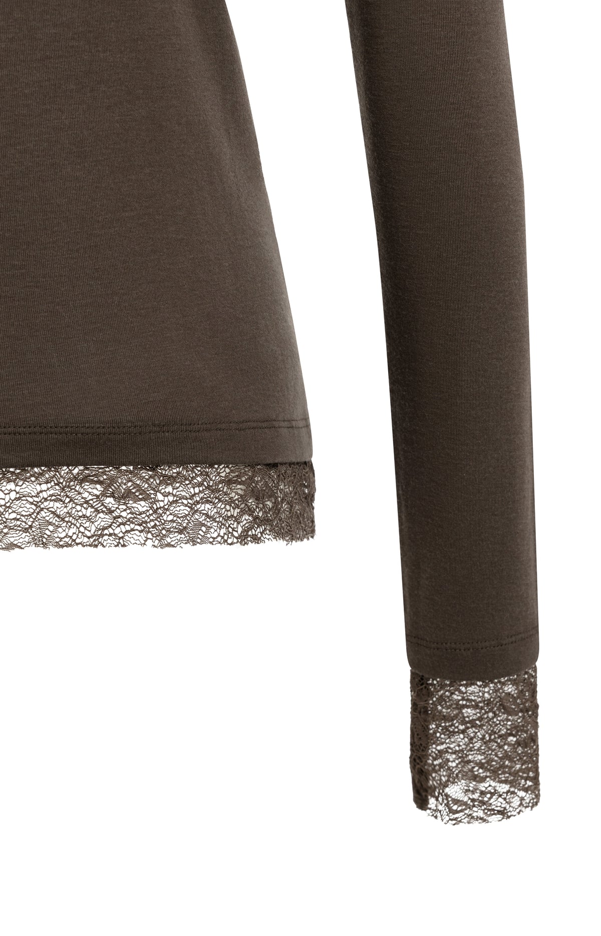 Slate Black Brown Jersey Top