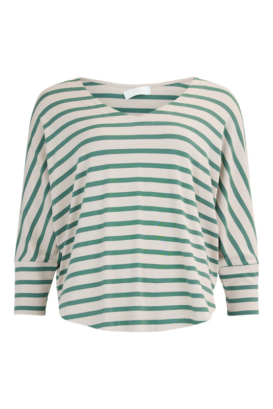 Loden Green Stripe T-Shirt