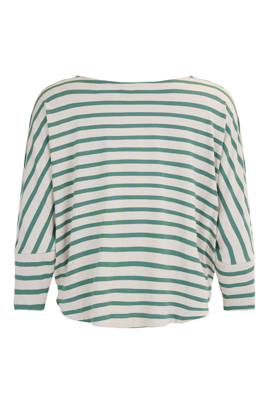 Loden Green Stripe T-Shirt