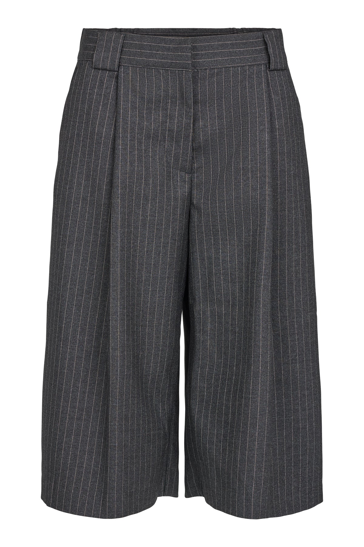 Dark Grey Pin Stripe Short