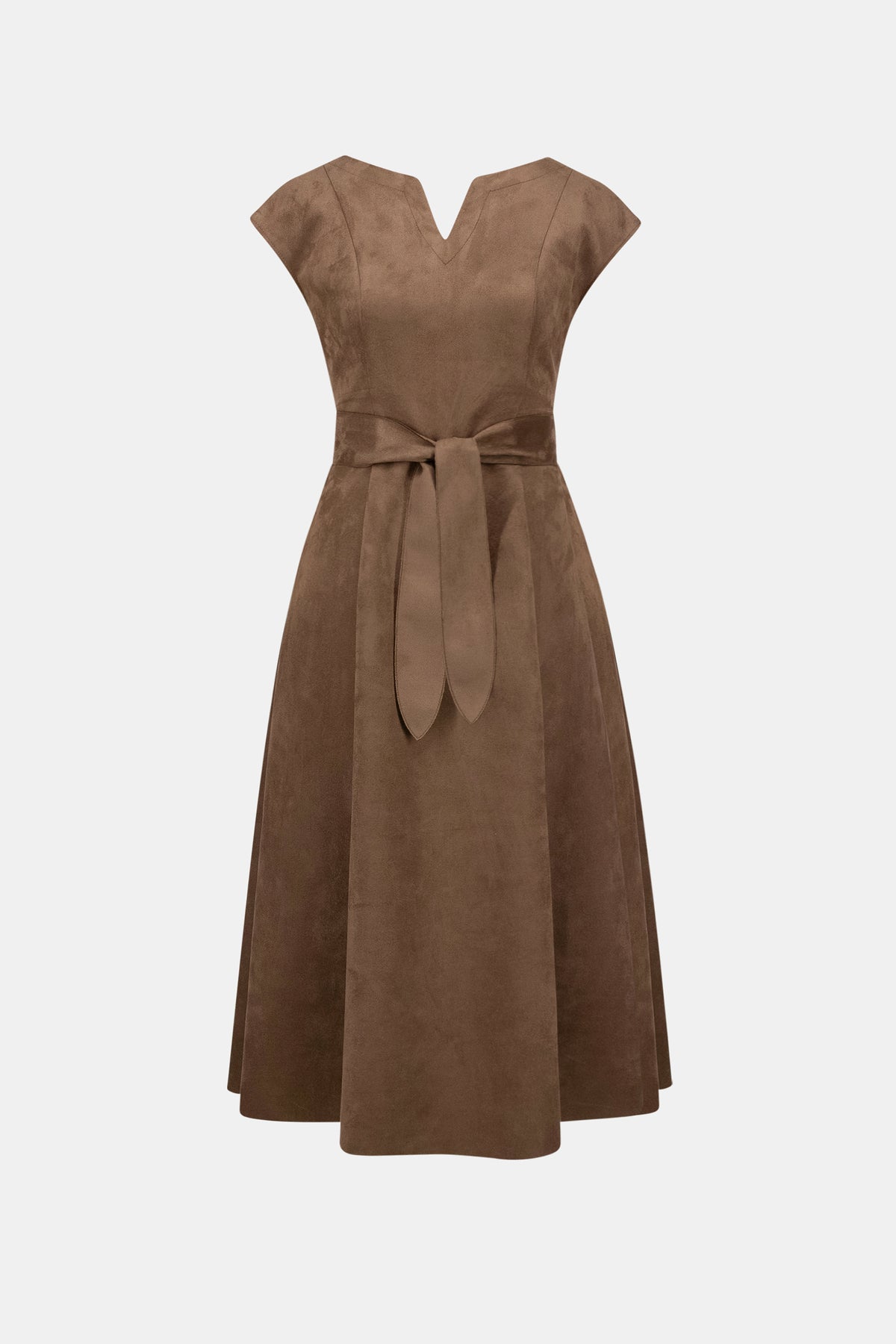 Brown Suedette Dress 263105