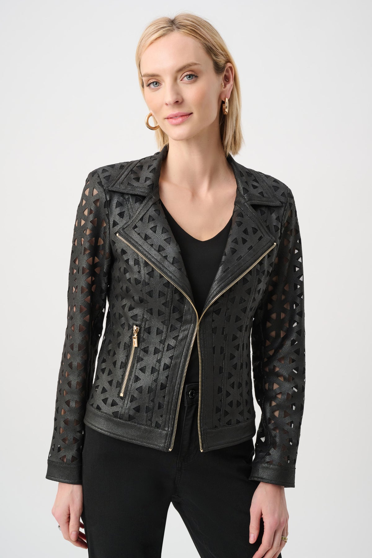 Black Cut Out Jacket 263910