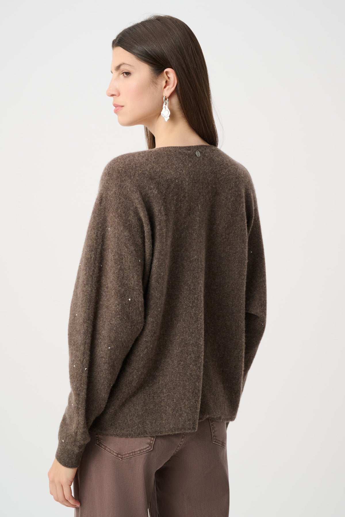Taupe Gem Cashmere Jumper 263940