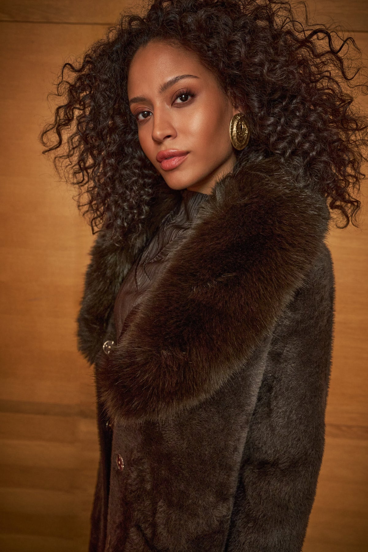 Moka Faux Fur Coatigan 263973