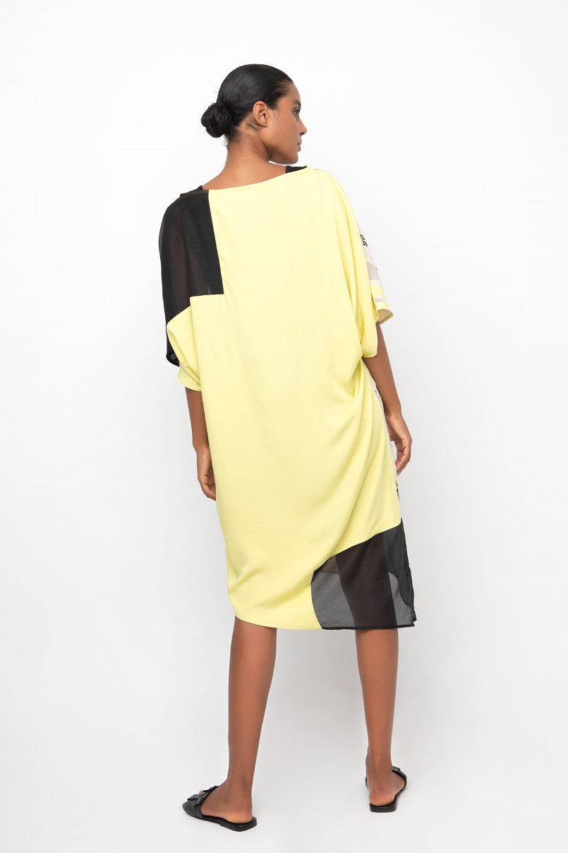 Lemon & Black Dress