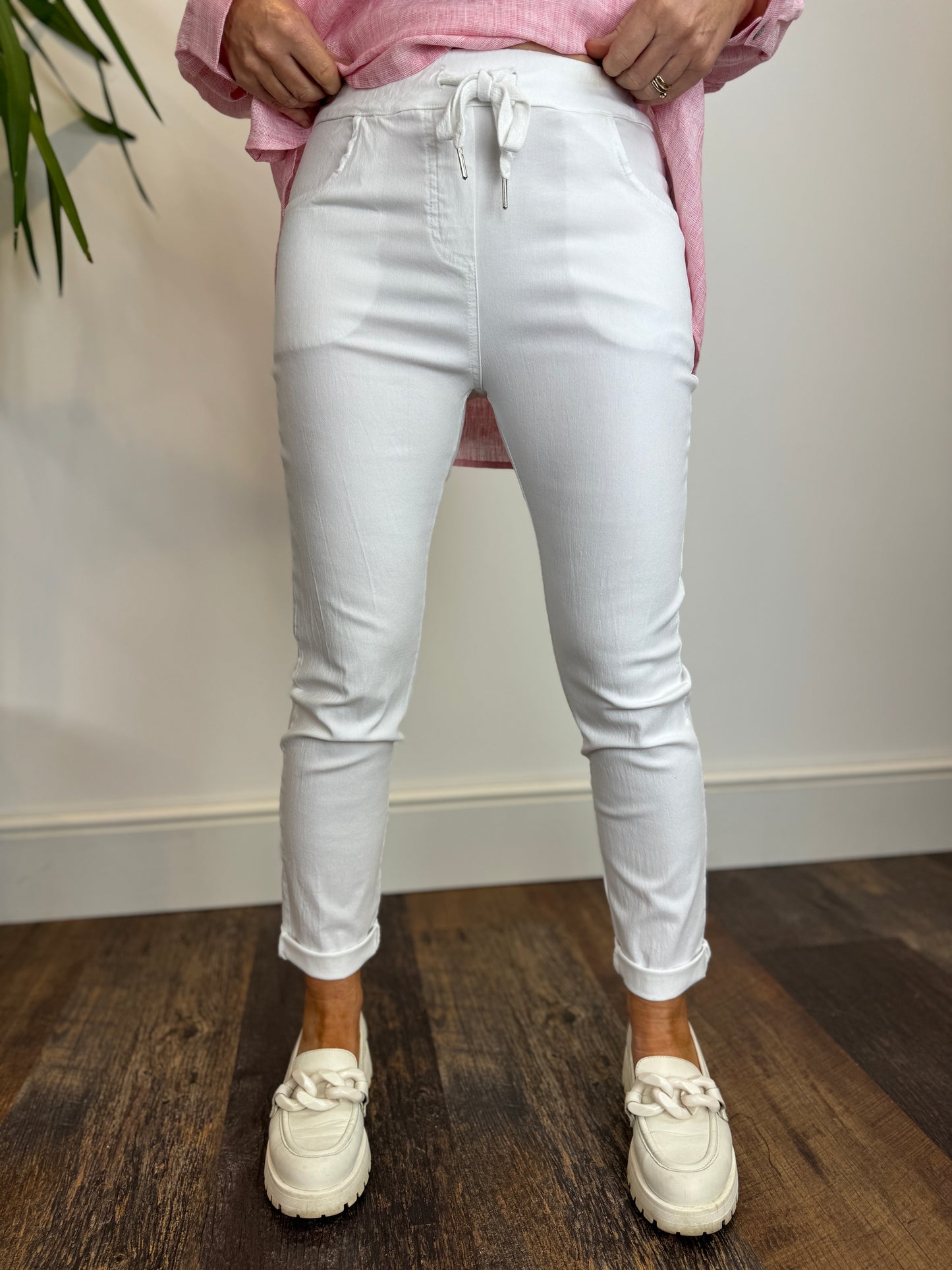White Fitted Trouser
