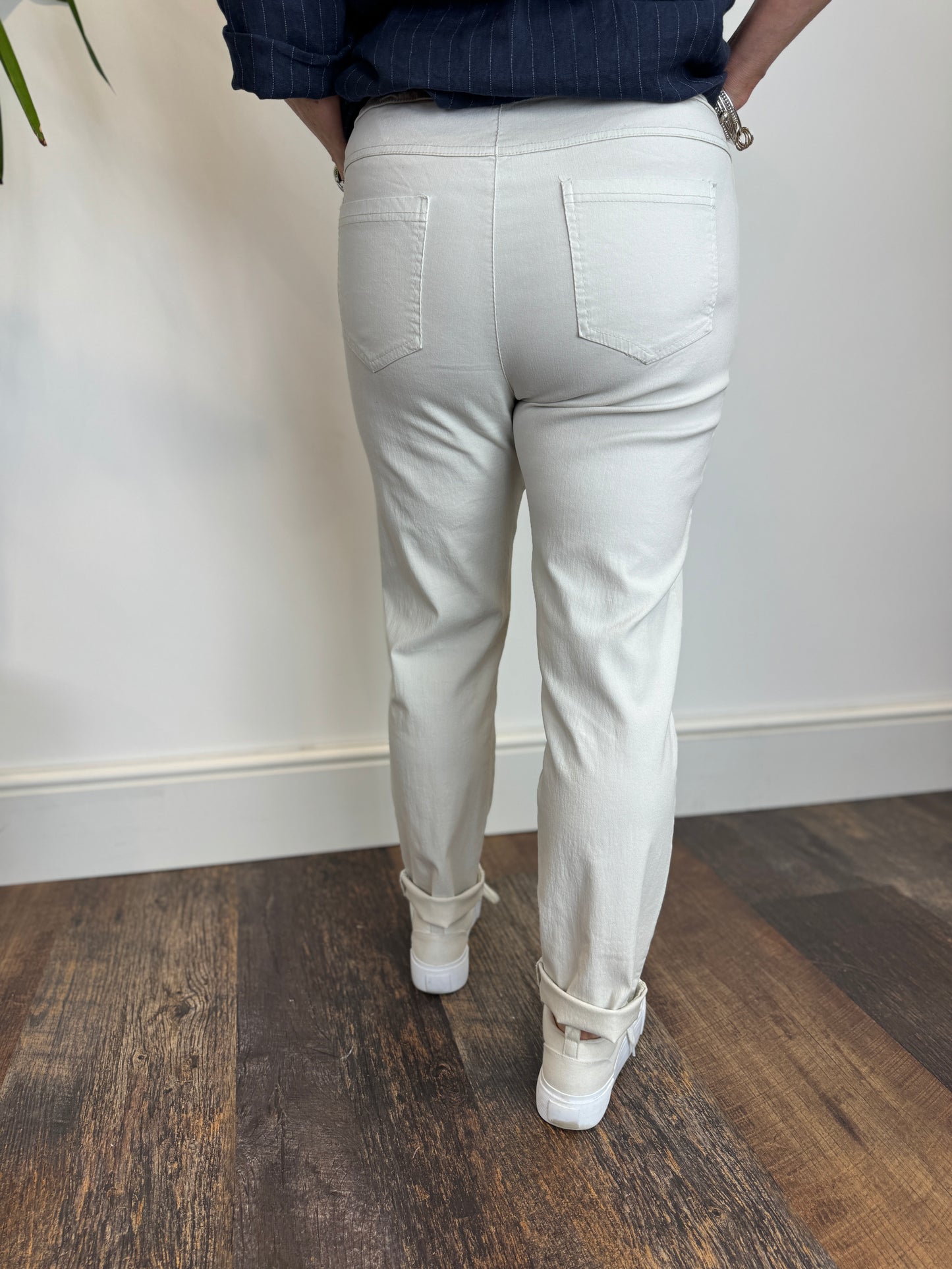 Sand Fitted Trouser