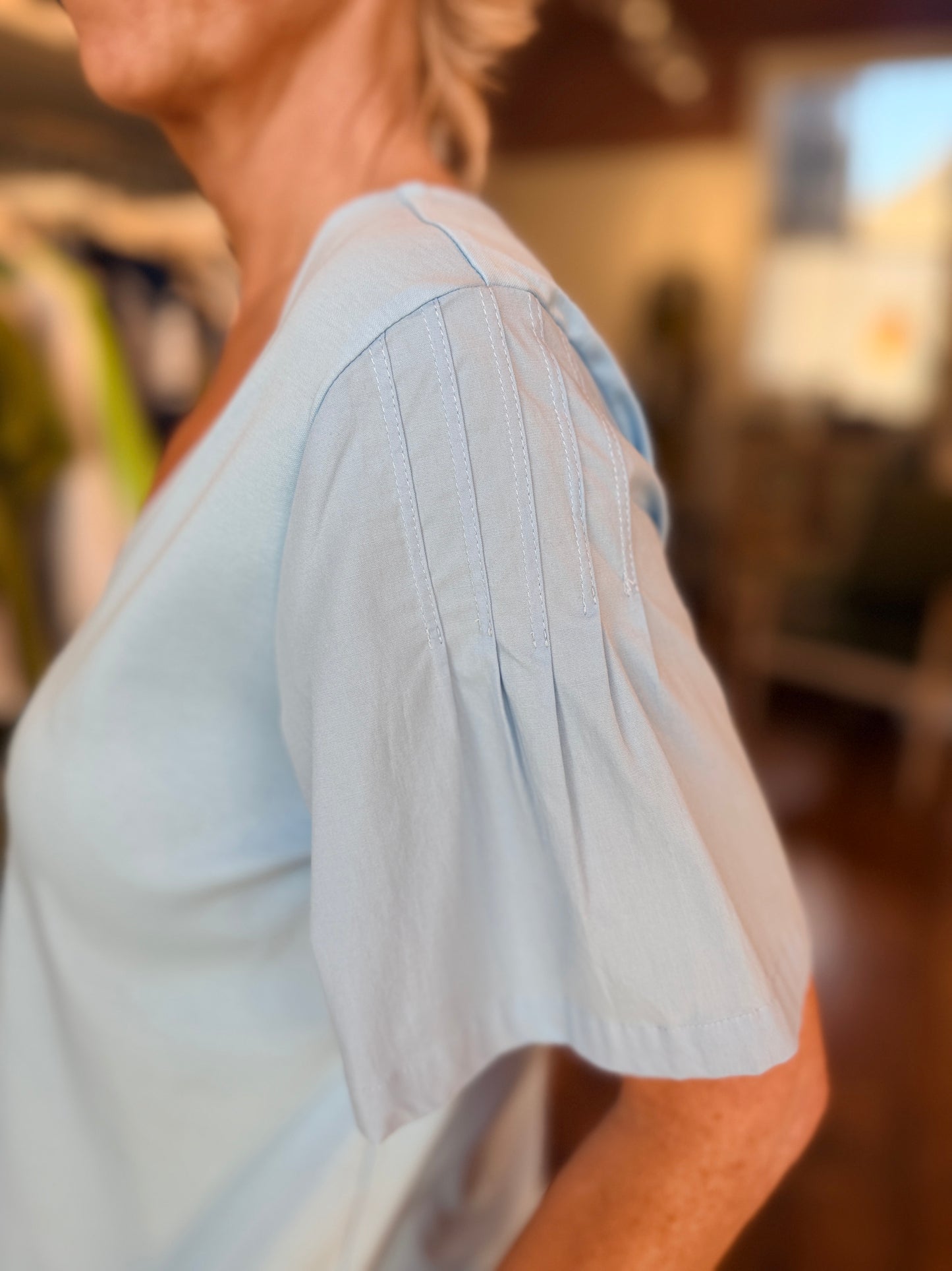 Tuck Me Up Ice Blue Tee