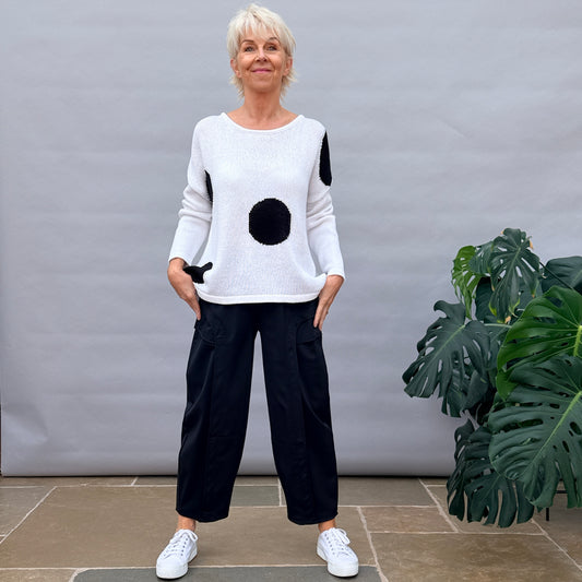 Black Baloon Shape Trouser