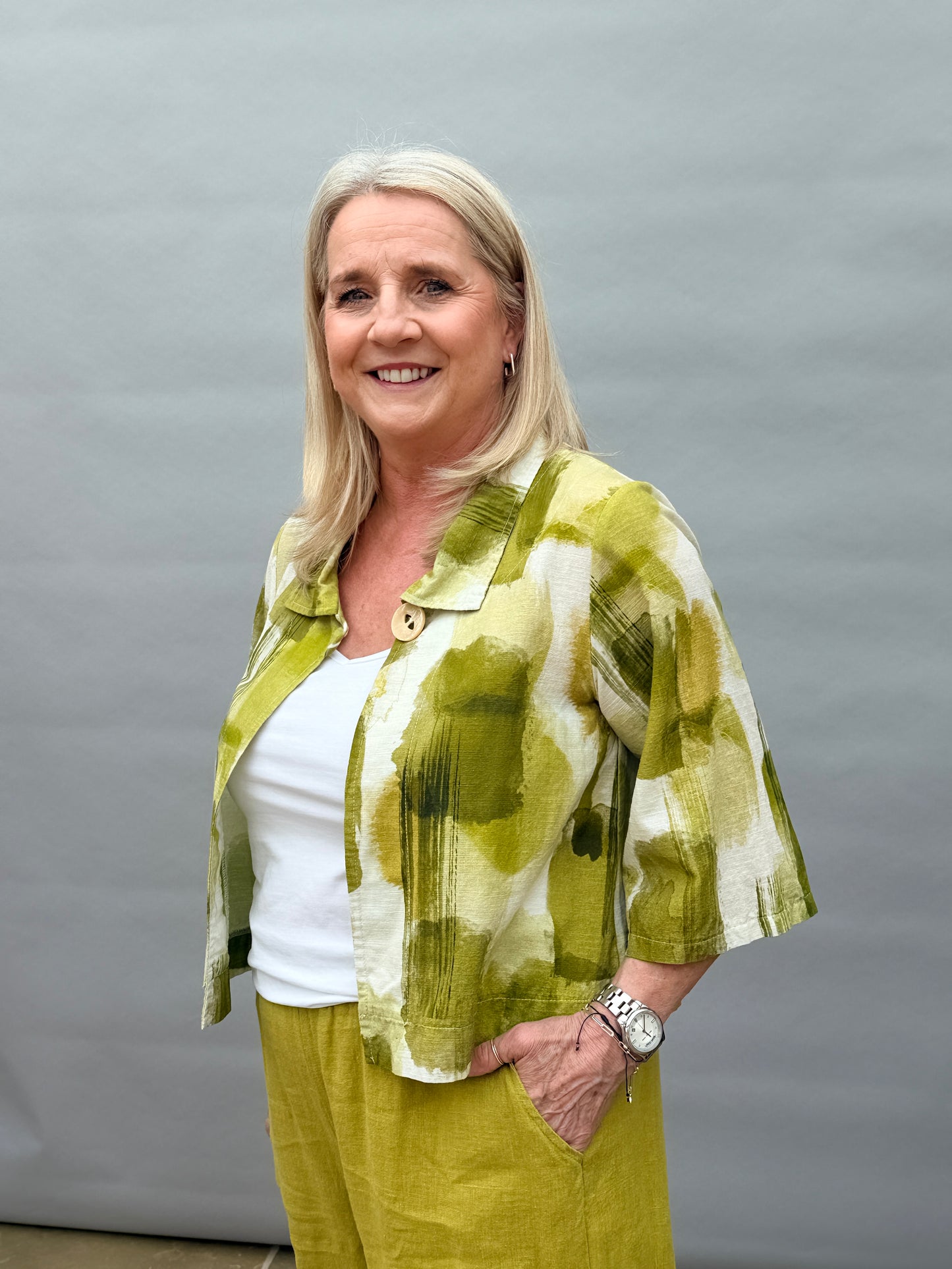 Olive Print Jacket