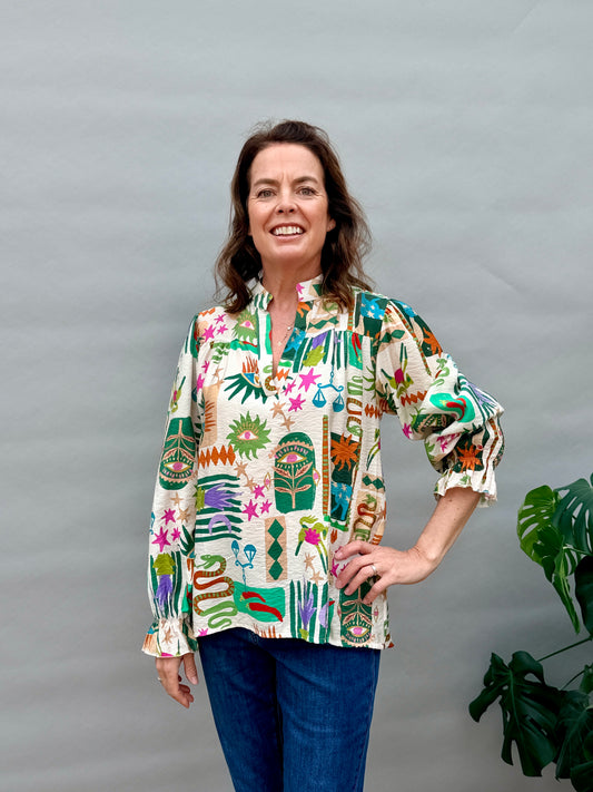 Green Tribal Shirt