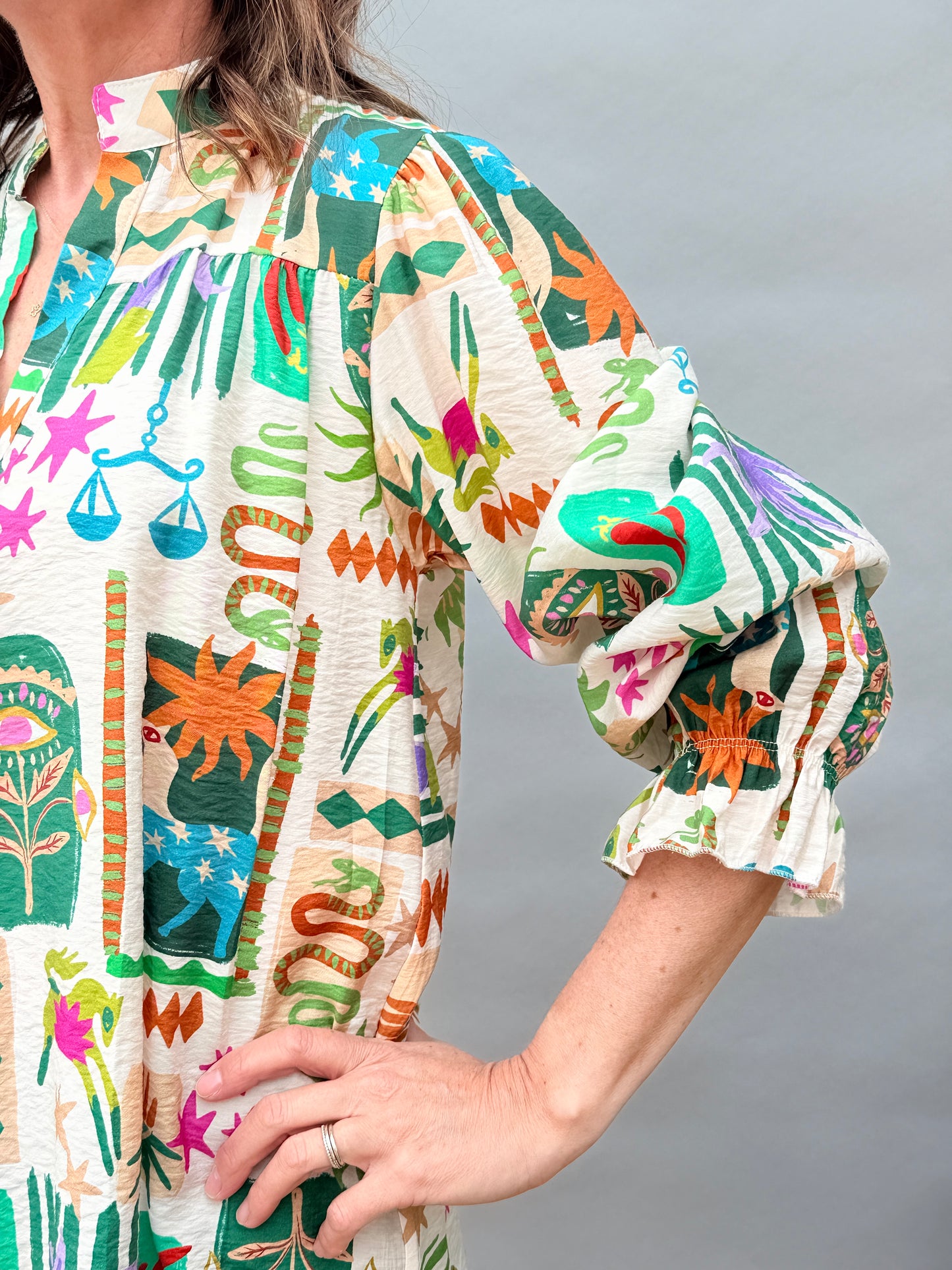 Green Tribal Shirt
