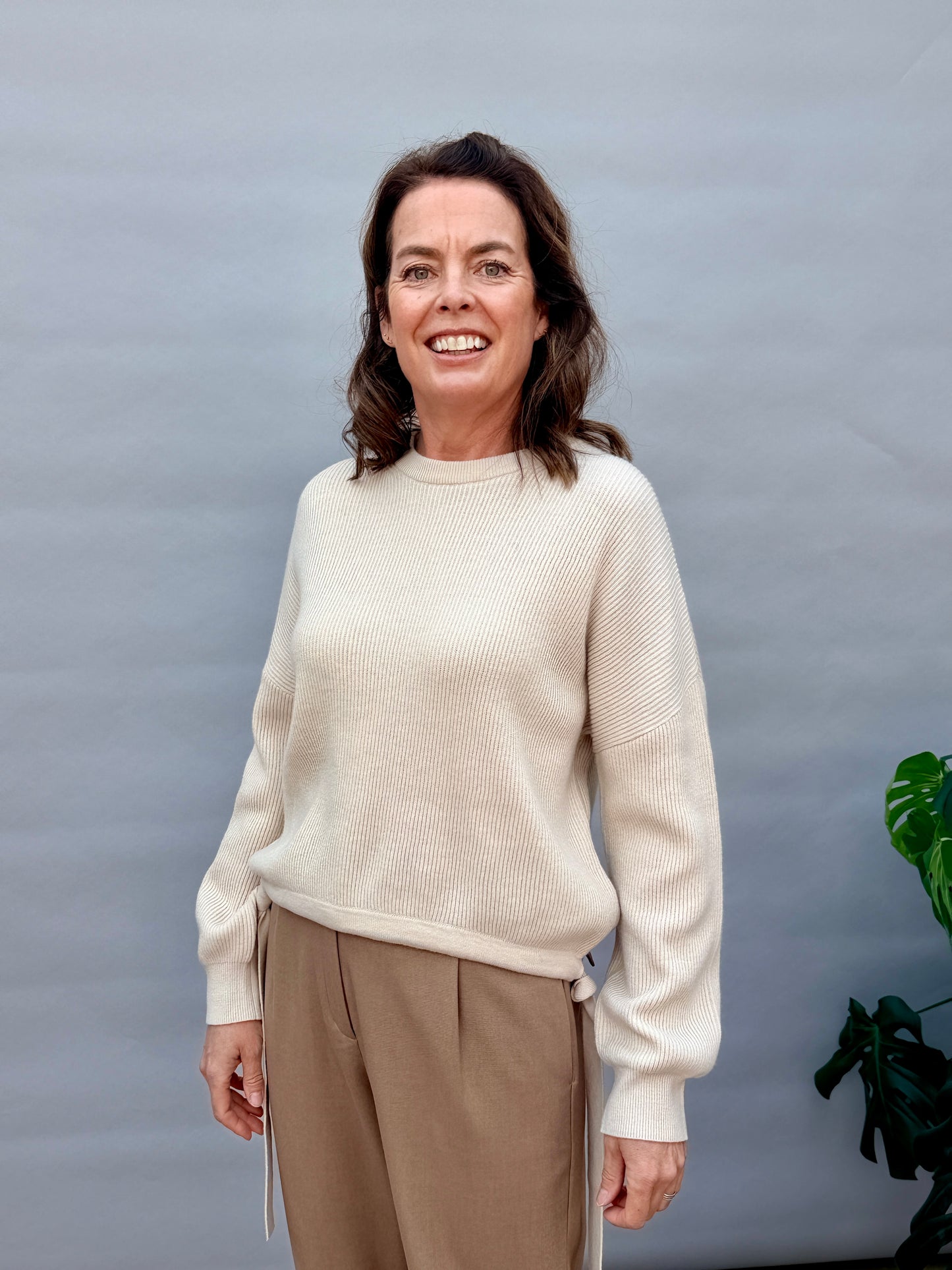 Knitted Sweater Kit Beige Melange