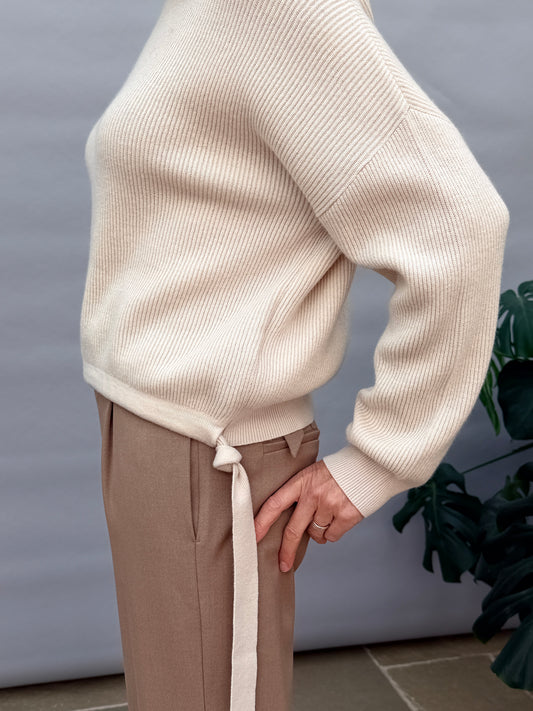 Knitted Sweater Kit Beige Melange