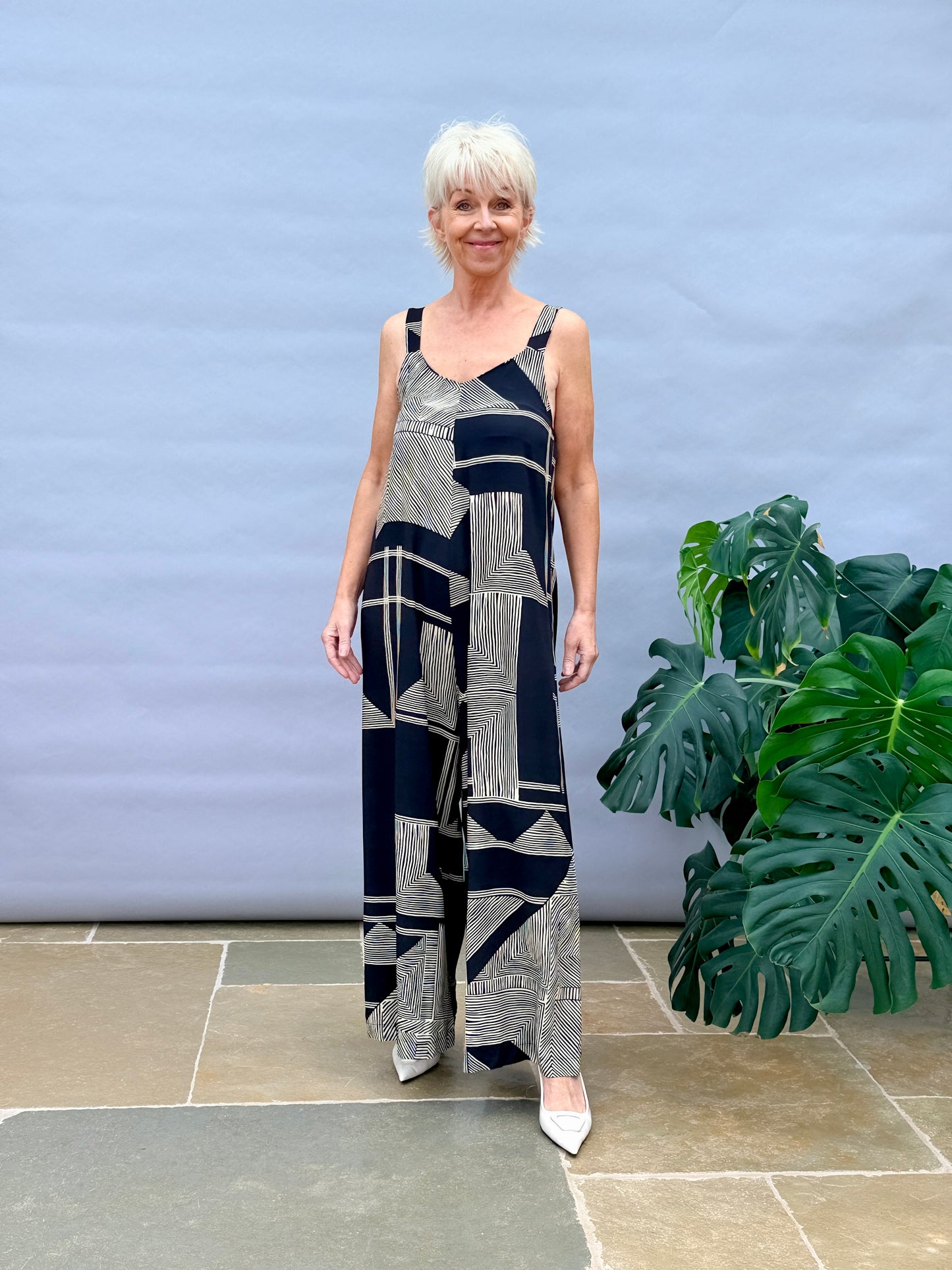 Geo Print Jumpsuit