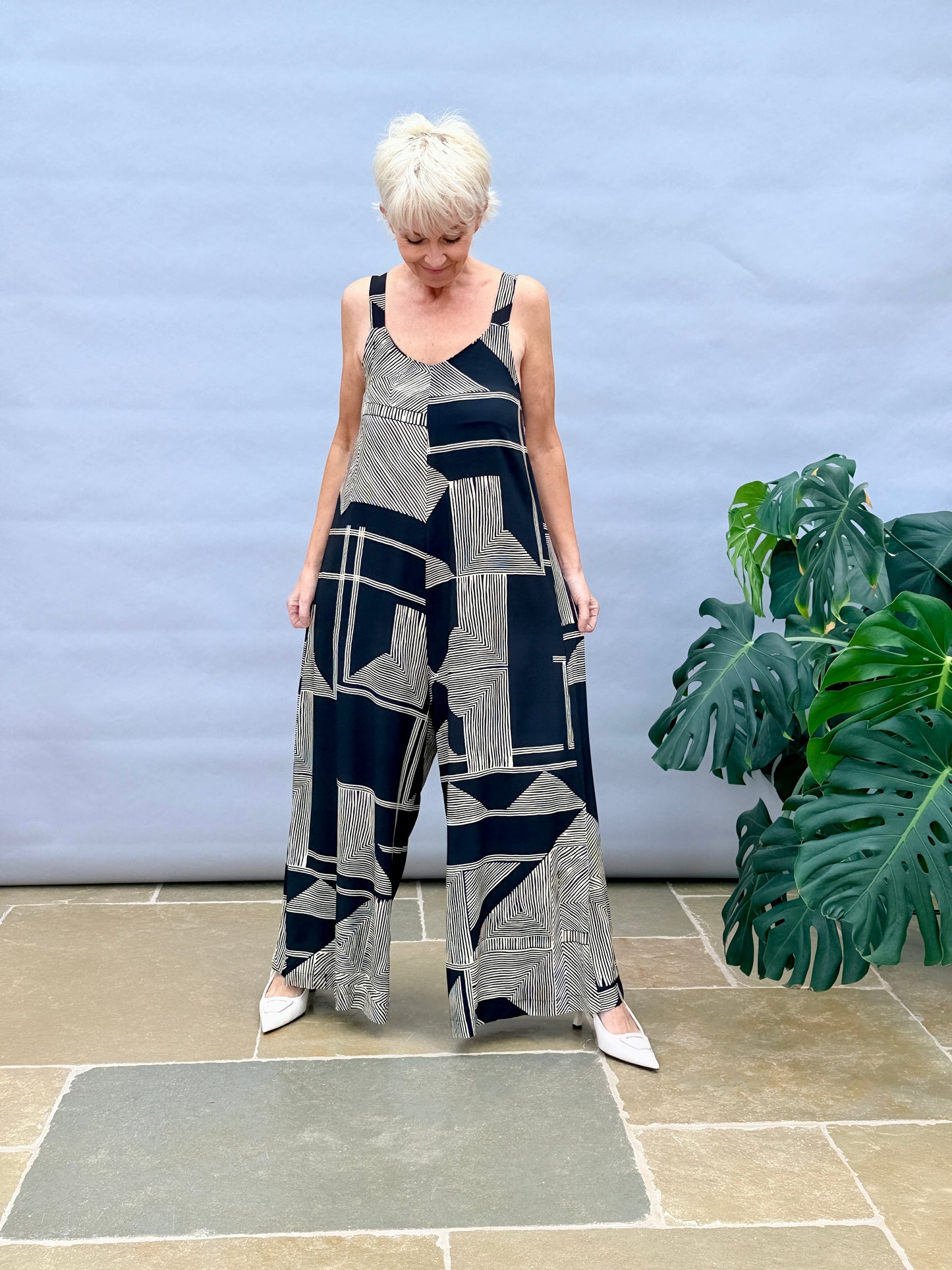Geo Print Jumpsuit
