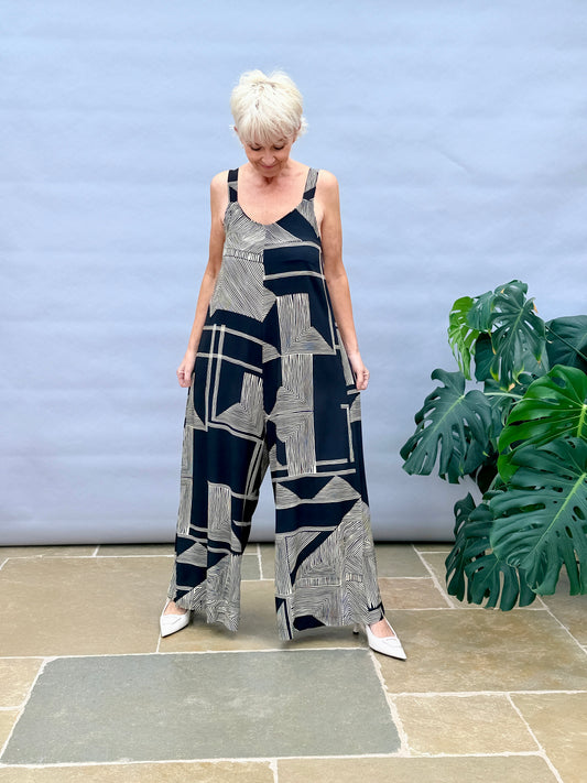 Geo Print Jumpsuit