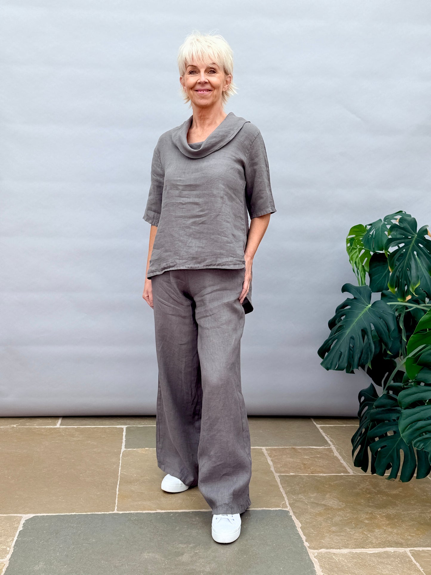 Sultan Mud Linen Trousers