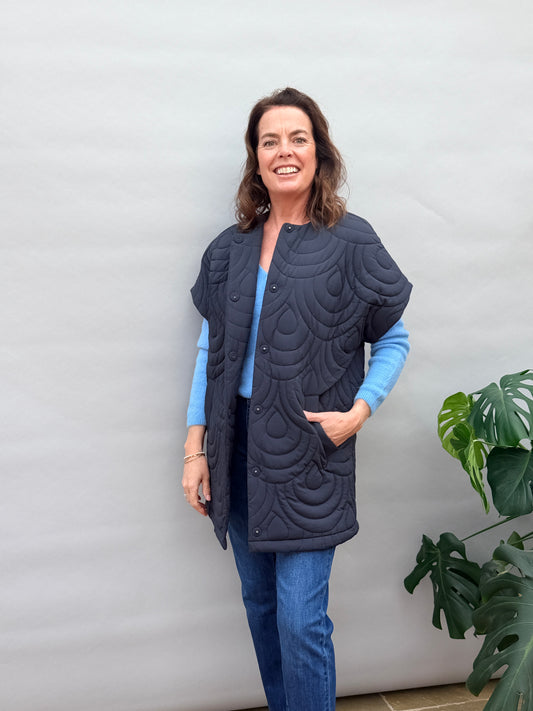 Dark Indigo Blossom 02 Jacket