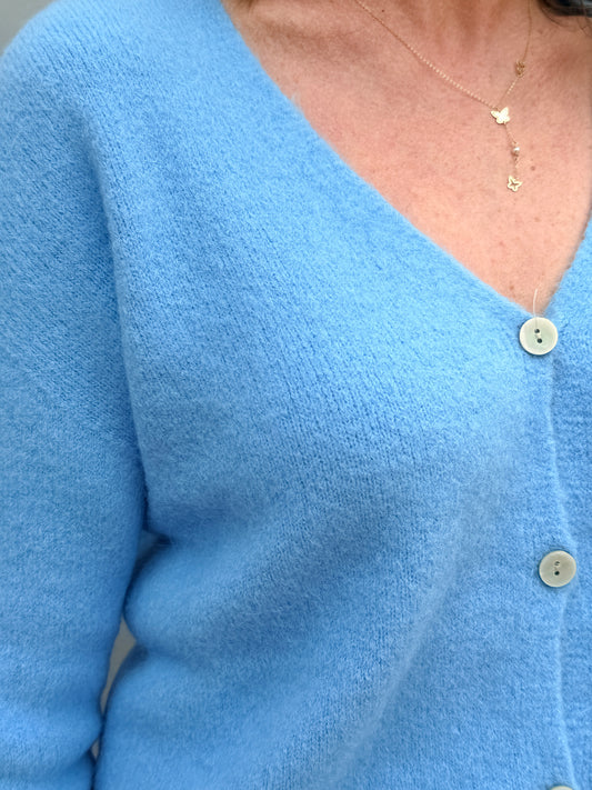 Joany Azure Blue Cardigan
