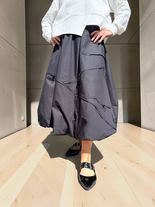 Black Zip Skirt H2005