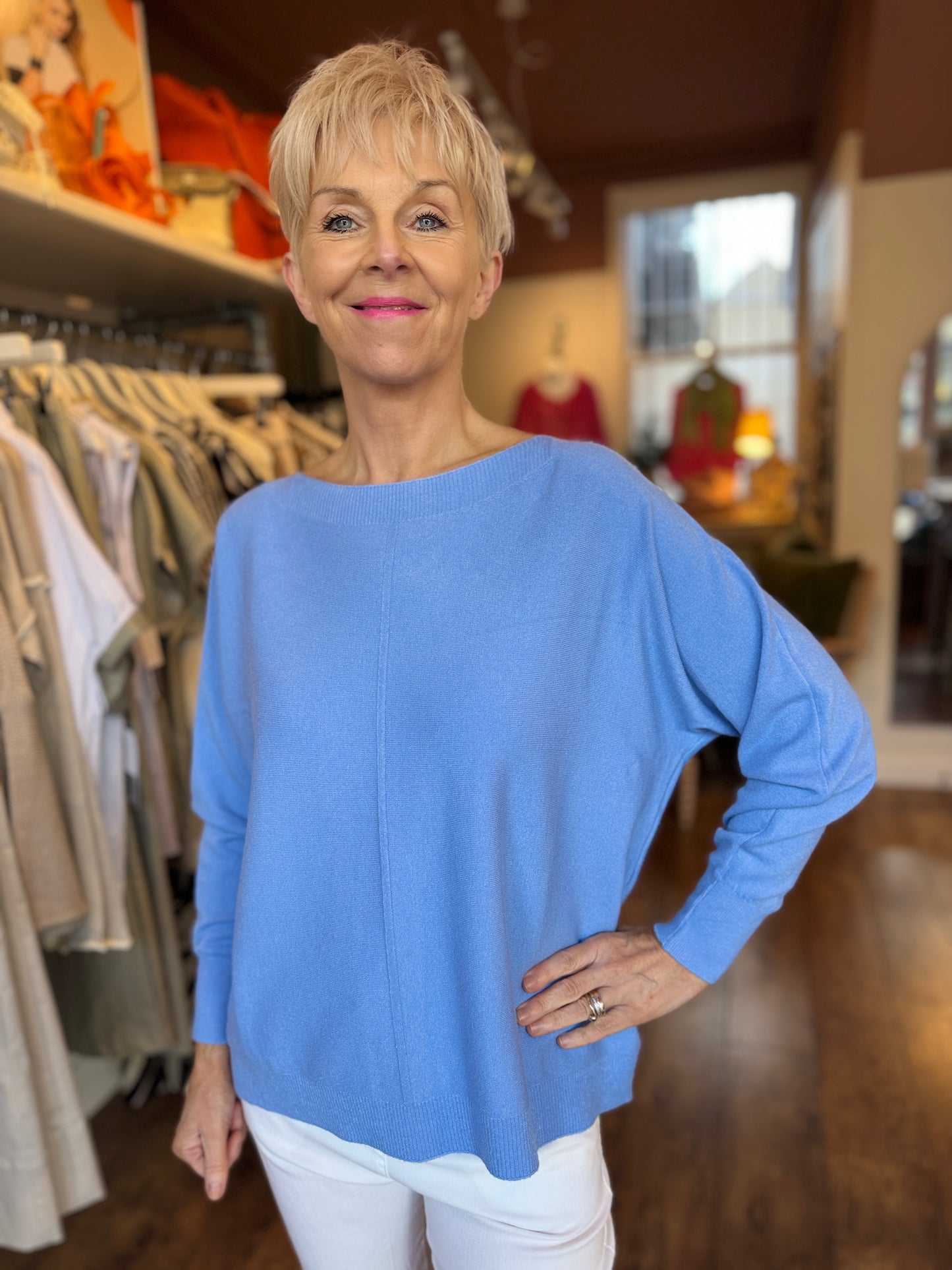 Cornflour Blue Knit