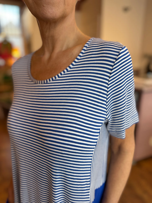 Blue Side Pocket Dress