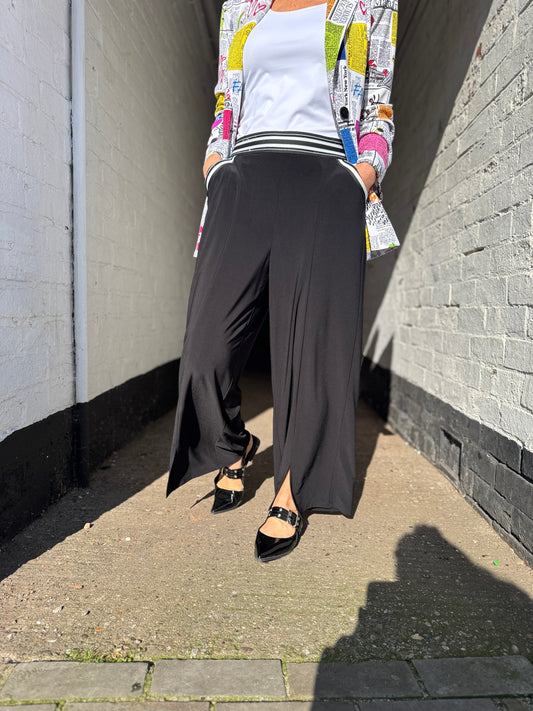 Black Sequin Culotte