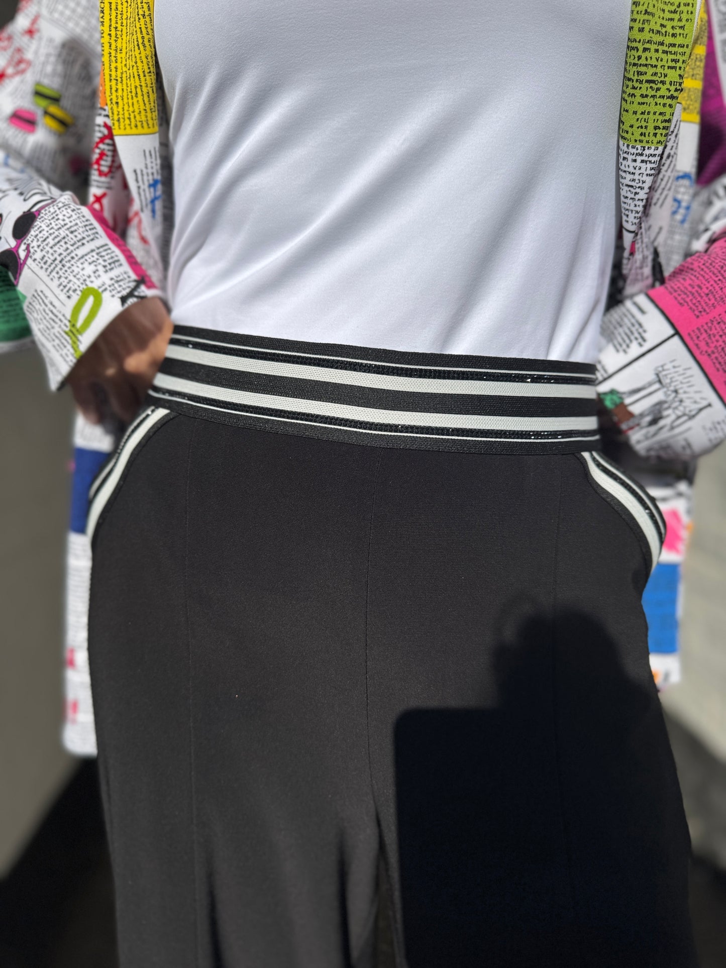 Black Sequin Culotte