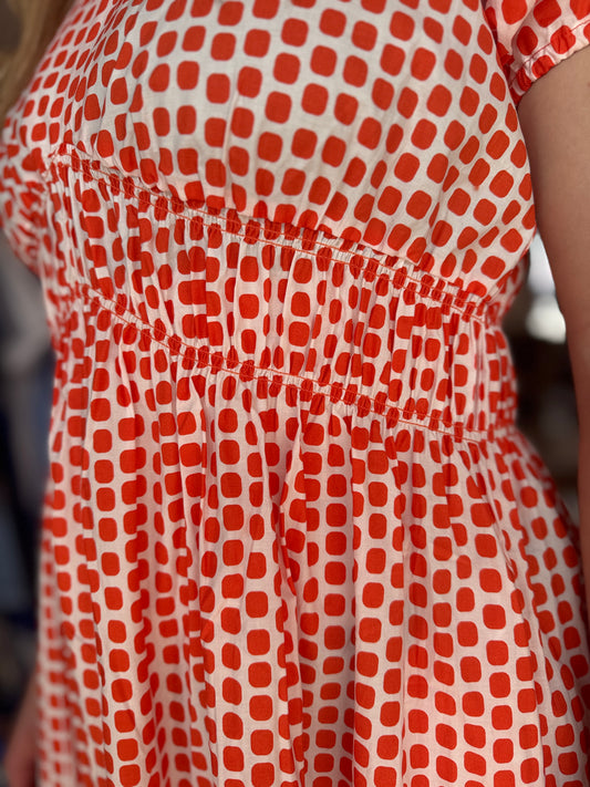 Strike it Lucky Madarin Spot Dress