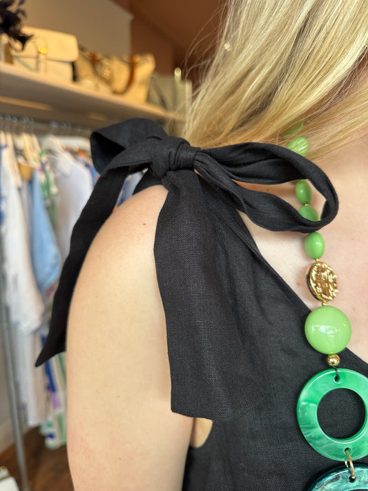 Bali Tie Black Dress