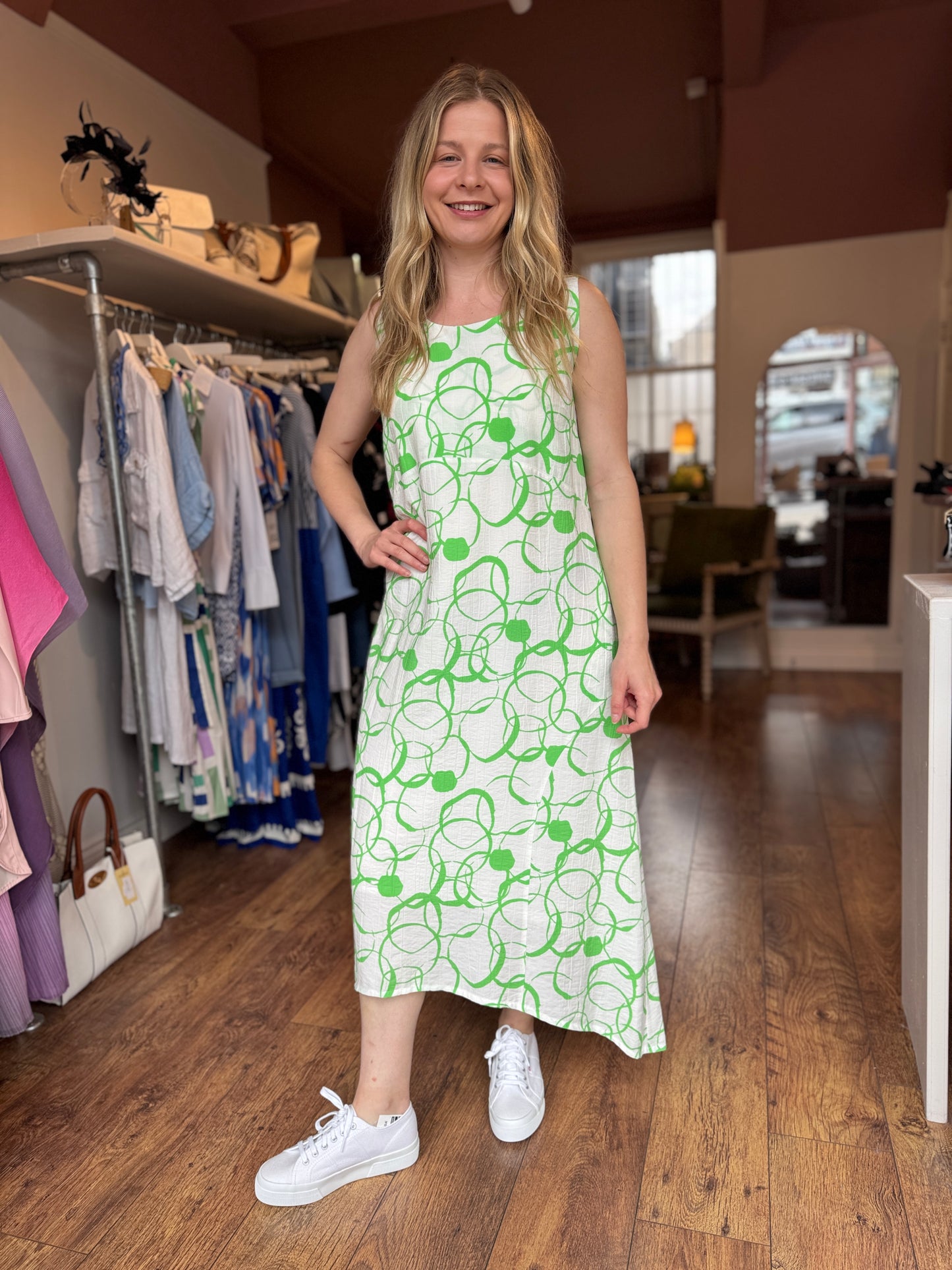Squiggle Print Dress