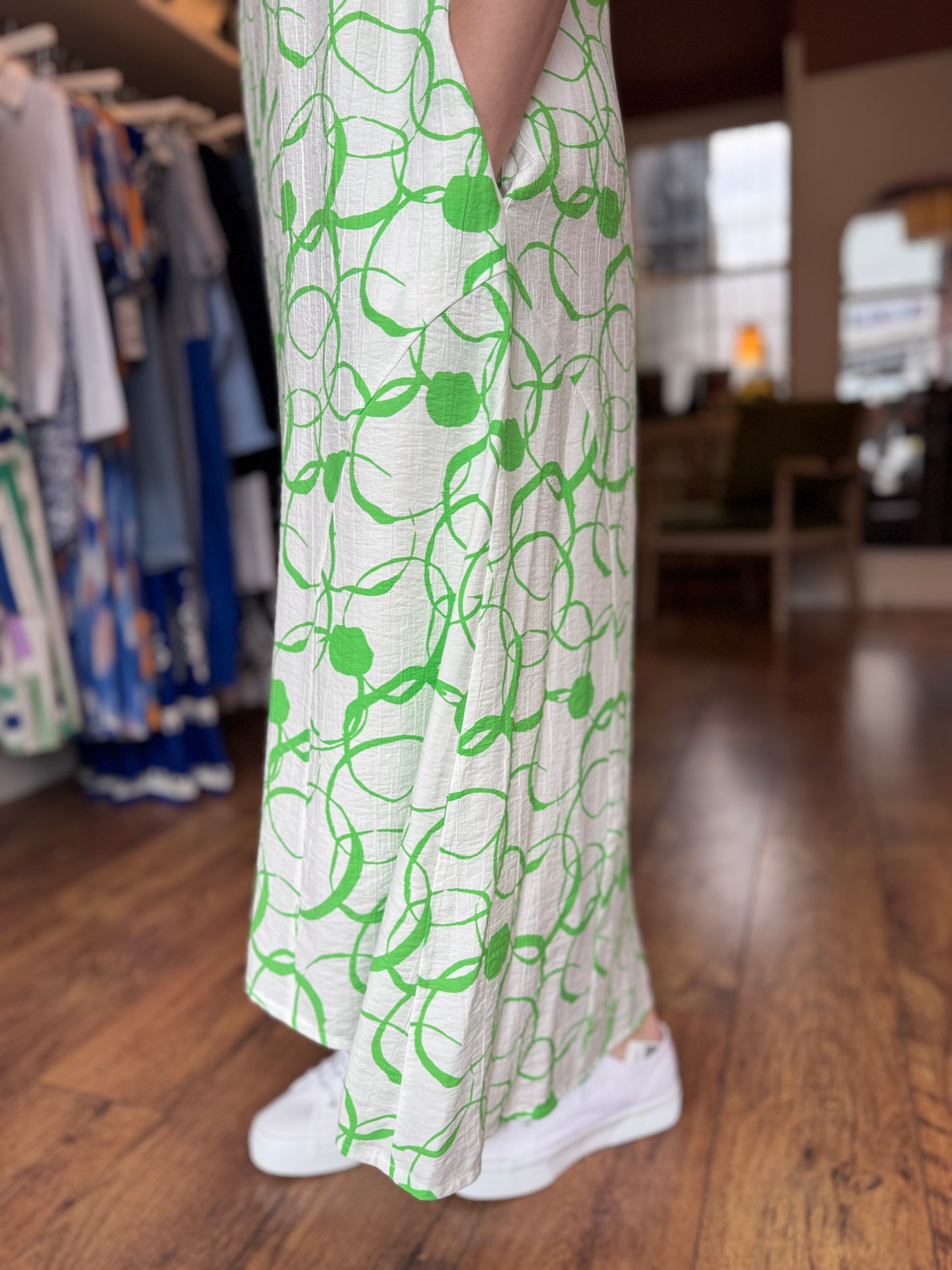 Squiggle Print Dress