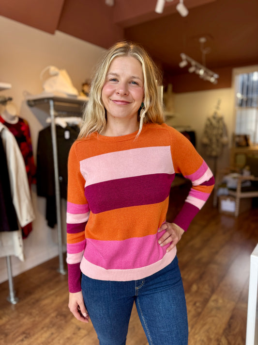 By The Rules Sweater Orange Mix