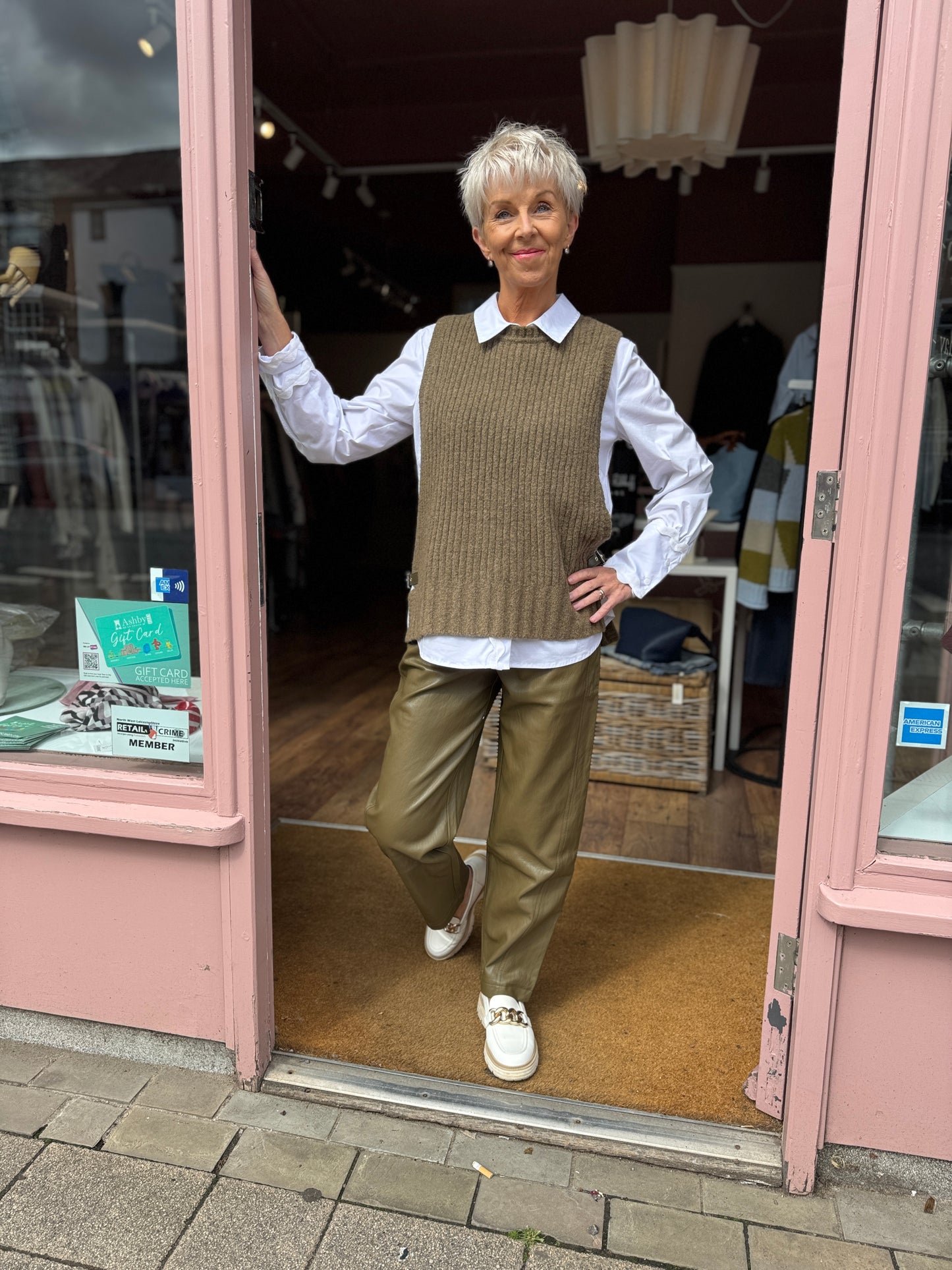 Capers Melange Ribbed Sweater
